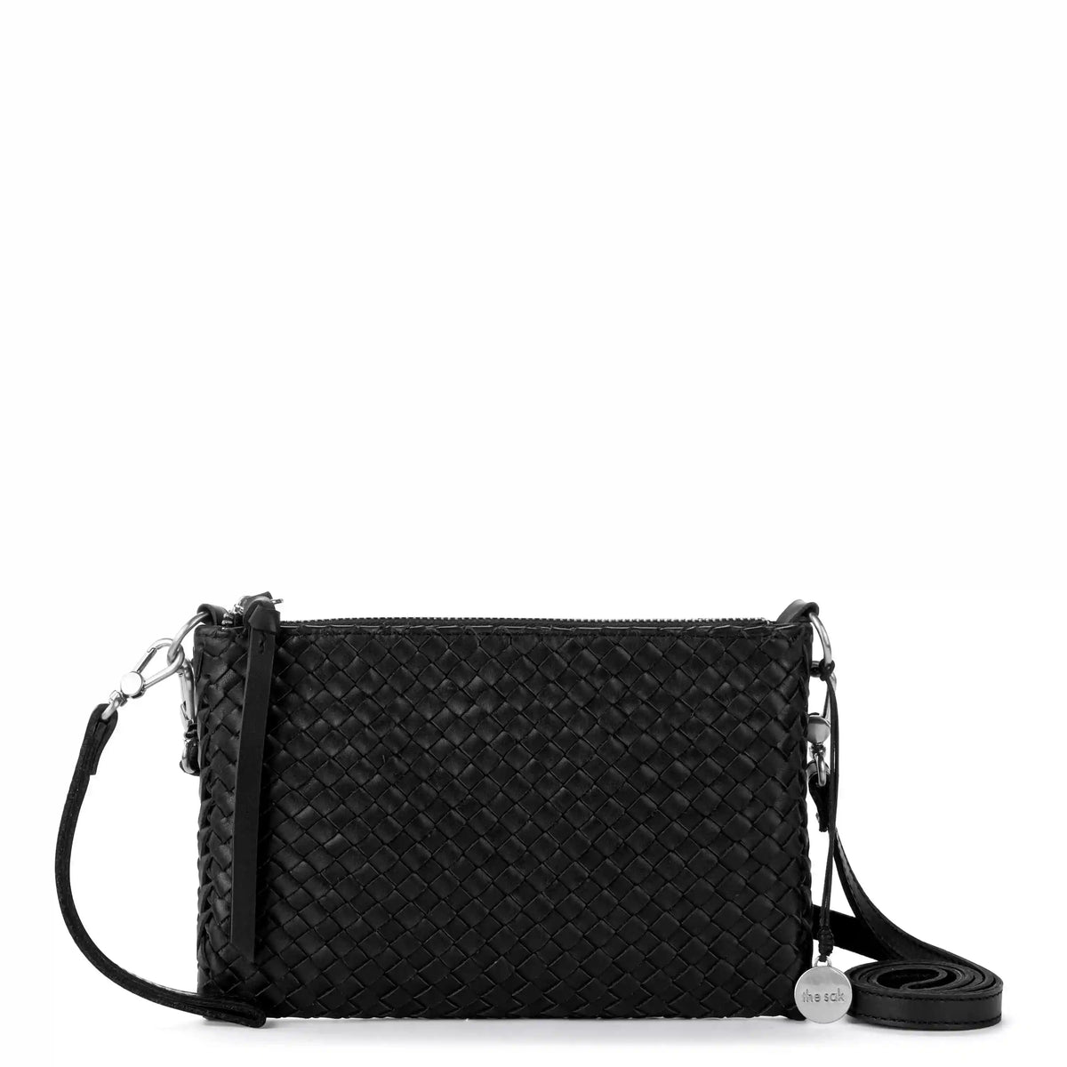 Vita Convertible Wristlet - Leather - Black Woven
