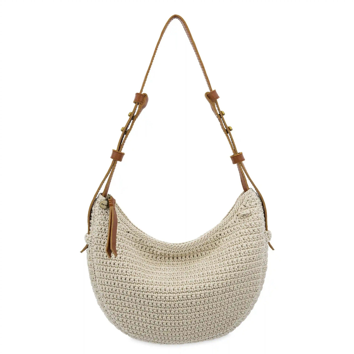Tess Shoulder Bag - Hand Crochet - Ecru