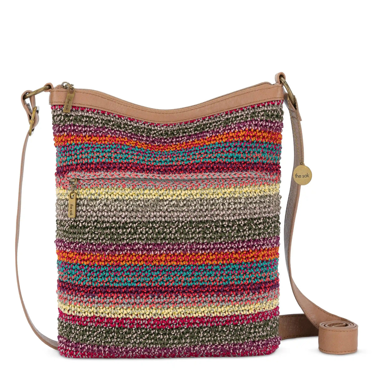 Lucia Crossbody - Hand Crochet - Sunset Stripe