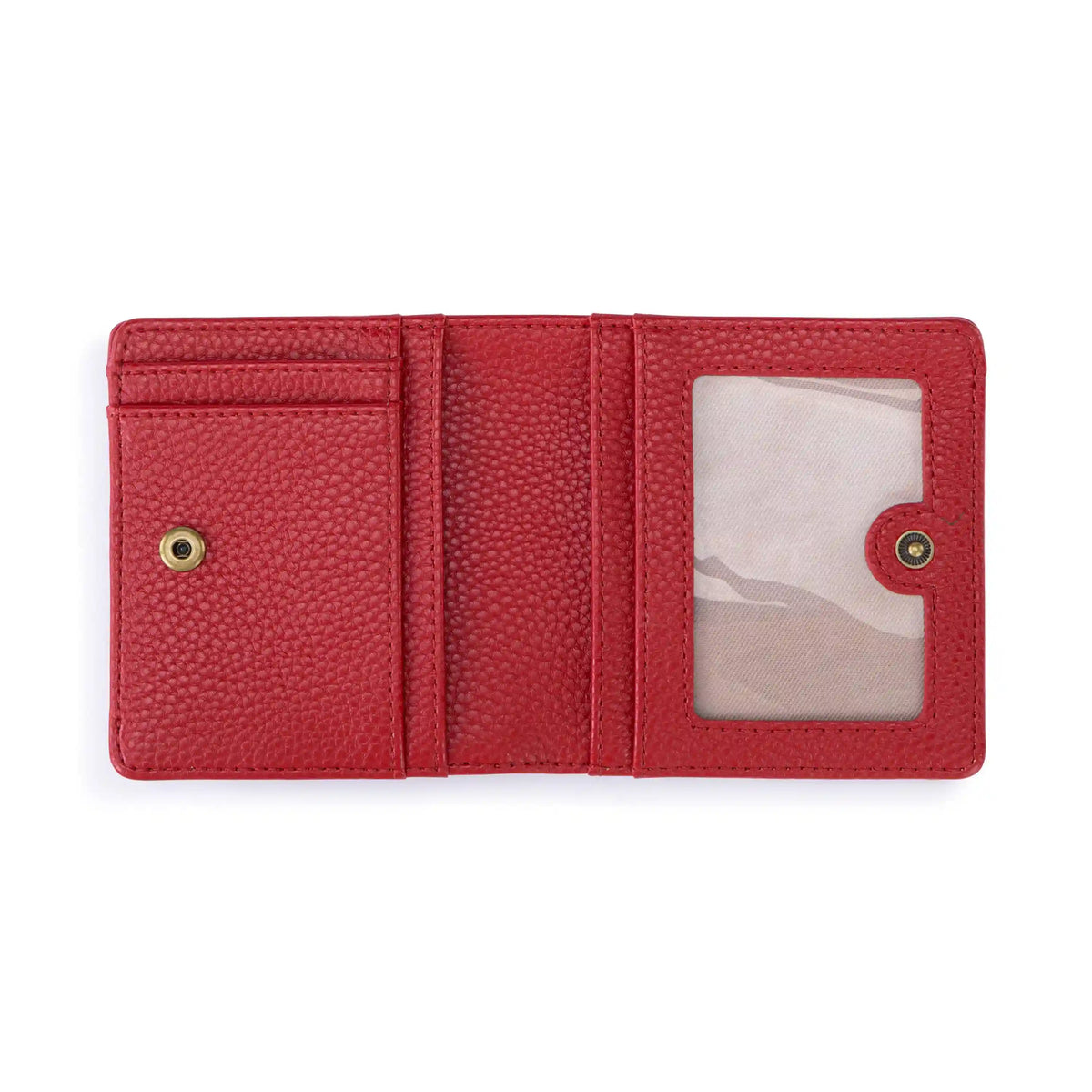 Mira Small Wallet - Leather - Scarlet