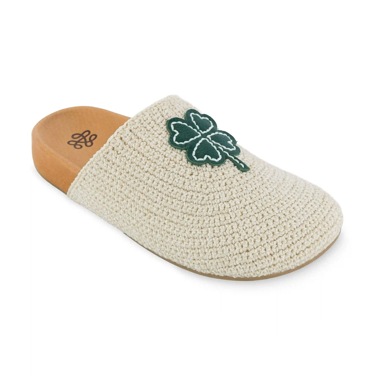 Bolinas Clog - Hand Crochet - Natural Clover