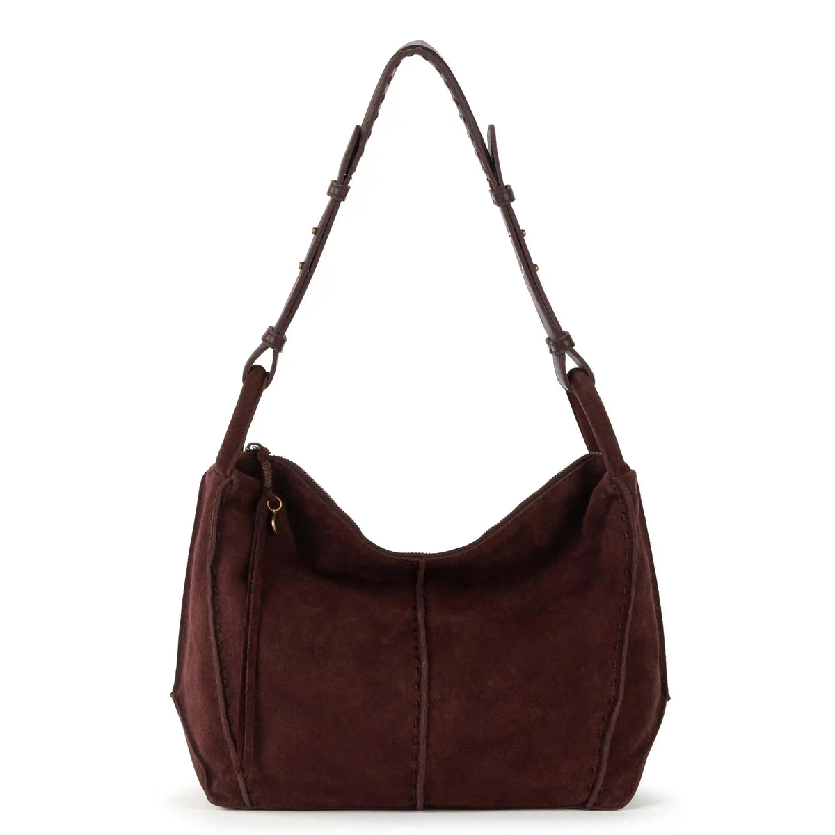 Los Feliz Hobo - Leather - Mahogany Suede