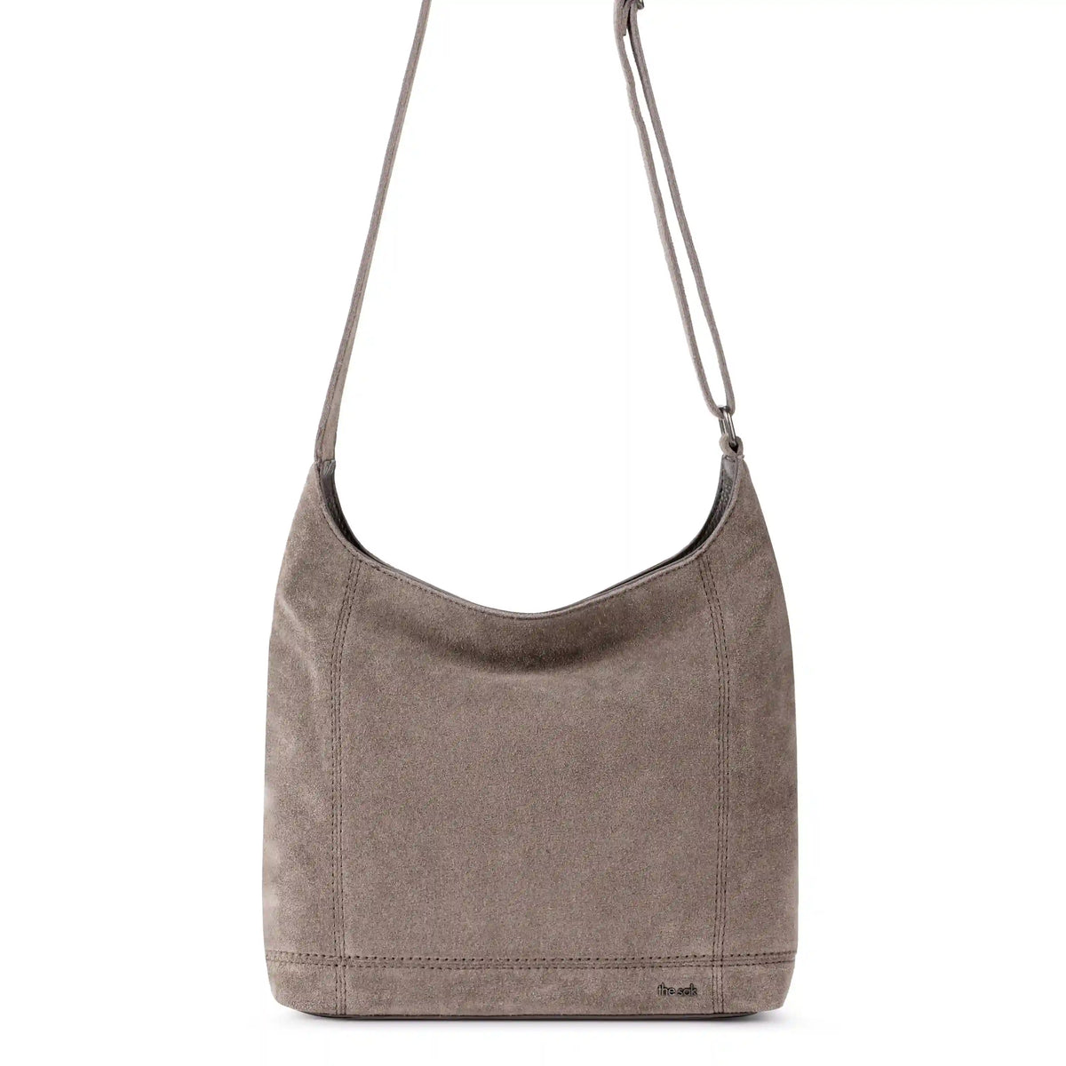 De Young Crossbody - Leather - Mushroom Suede