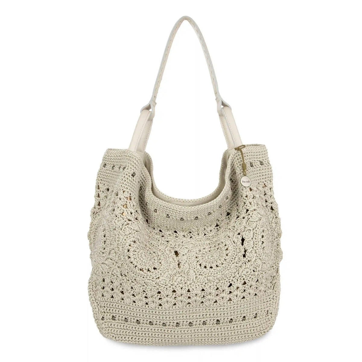 Los Feliz Large Tote - Hand Crochet - Natural Medallion