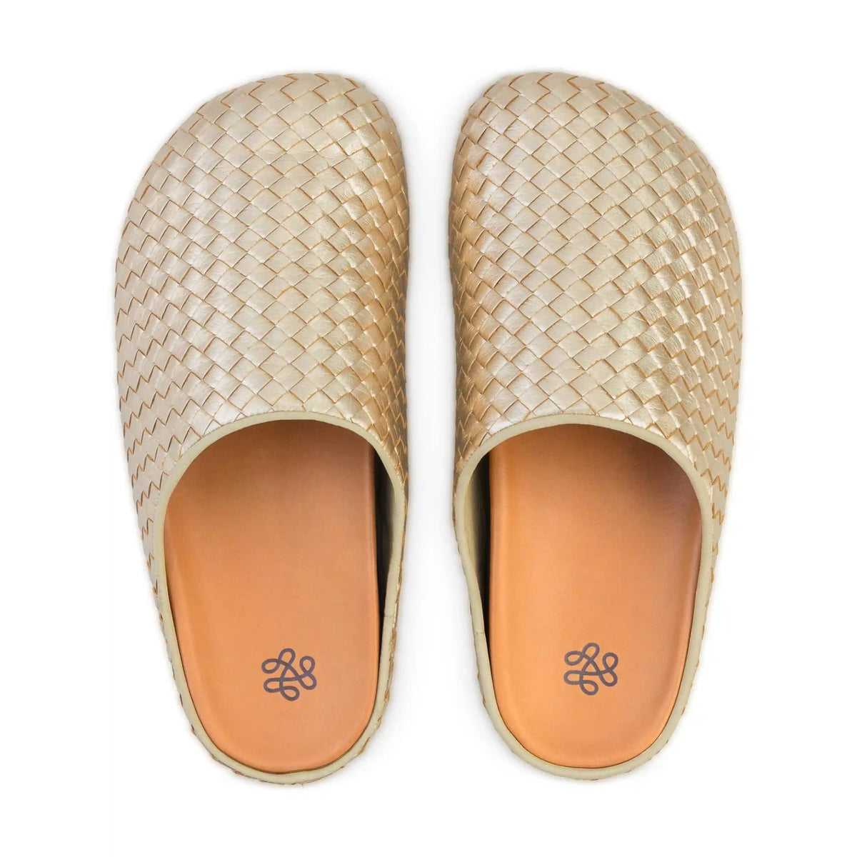 Bolinas Woven Clog - Leather - Woven Light Gold