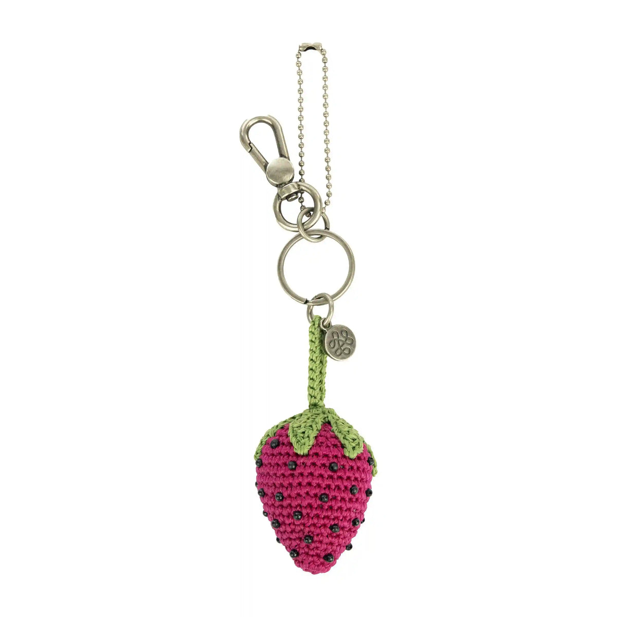 Yarnicharmz Dangle - Hand Crochet - Strawberry