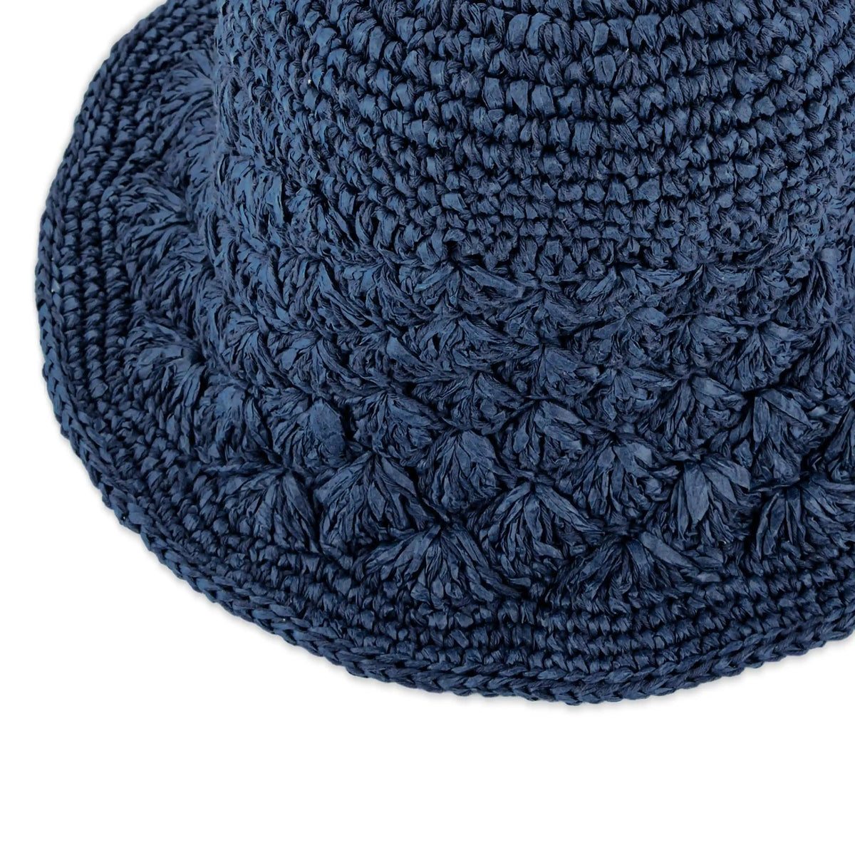 Lanie Bucket Hat - Hand Crochet - Denim Shell