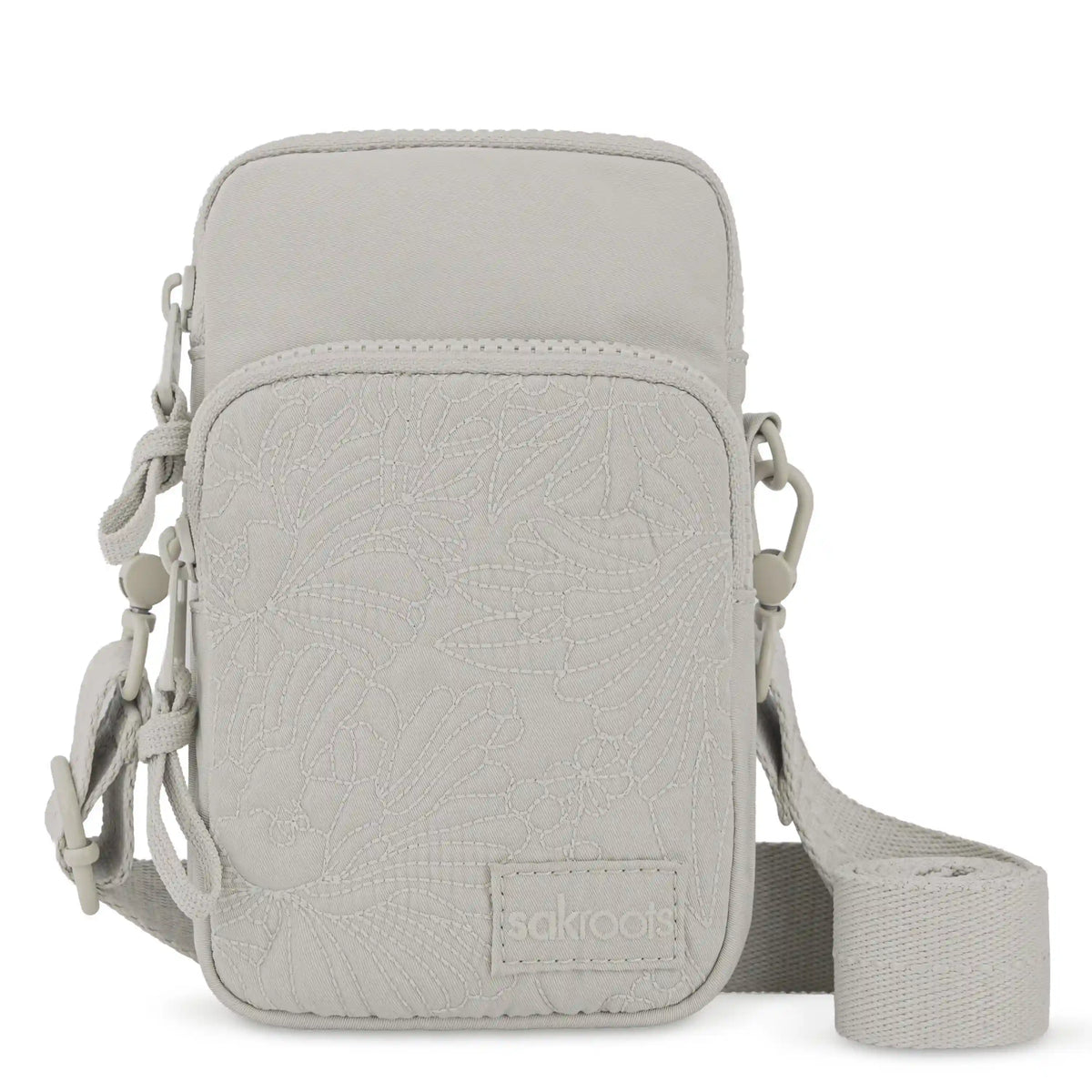 Koa Smartphone Crossbody - EcoTwill - Pebble Flower Blossom Quilted