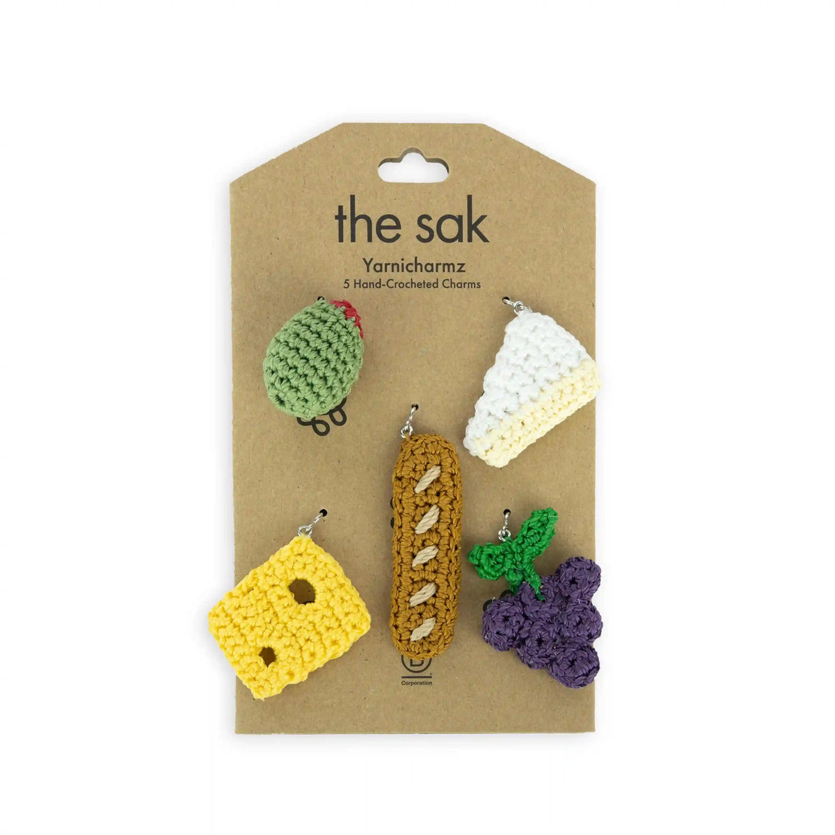 Yarnicharmz 5 Pack - Hand Crochet - Charcuterie