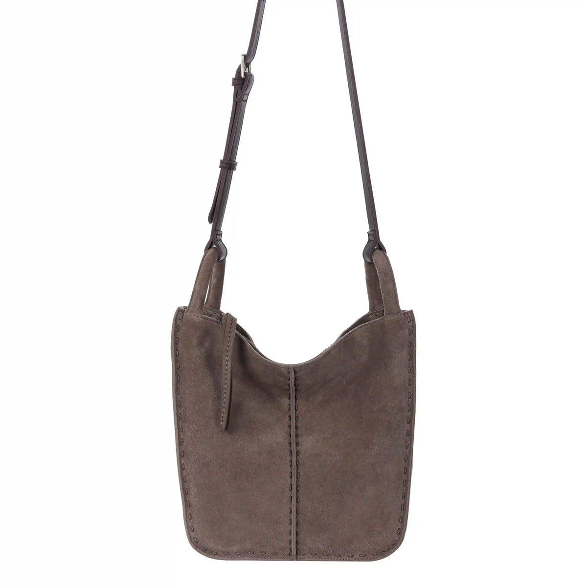 Los Feliz Crossbody - Leather - Mushroom Suede