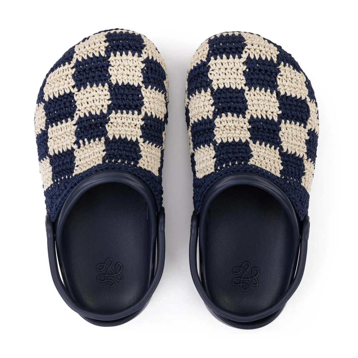 Bolo Clog - Hand Crochet - Denim Check