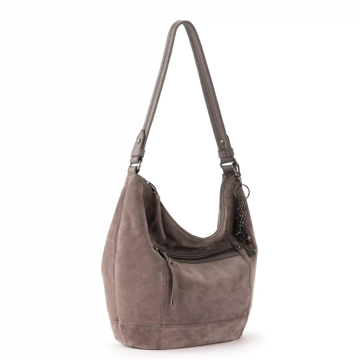 Sequoia Hobo - Leather - Mushroom Suede