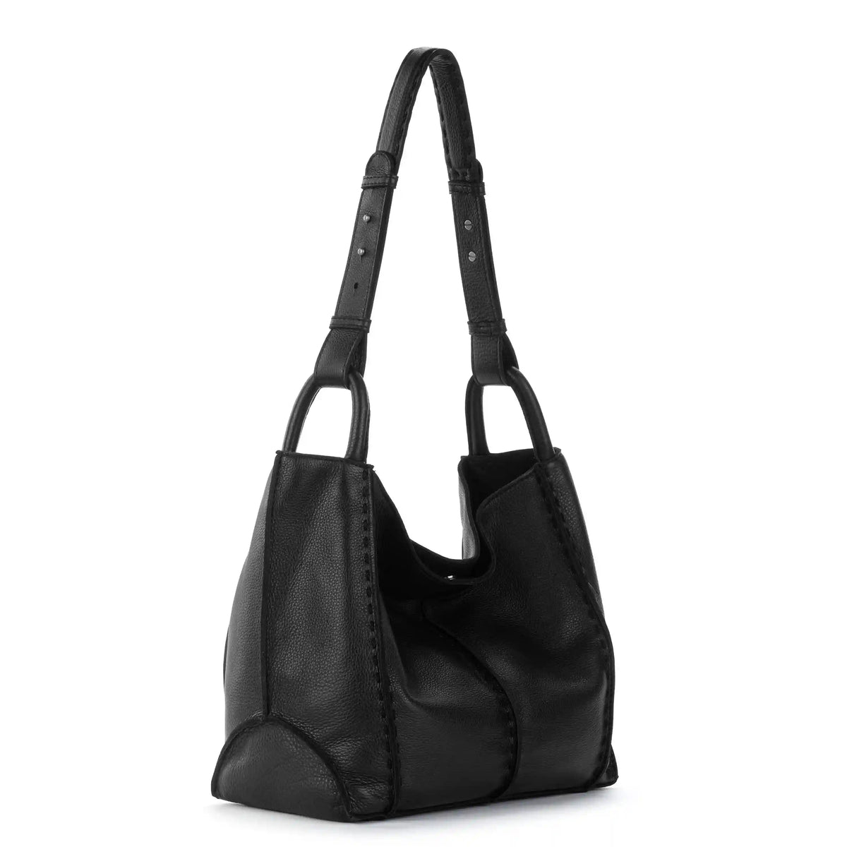 Los Feliz Medium Tote - Leather - Black