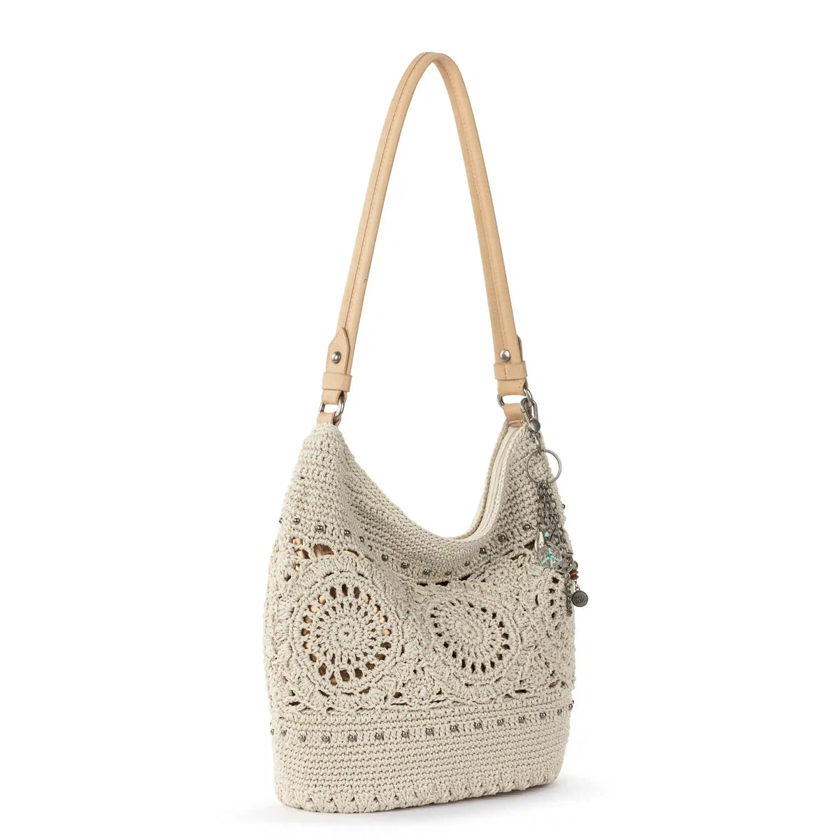 Sequoia Hobo - Hand Crochet - Natural Medallion