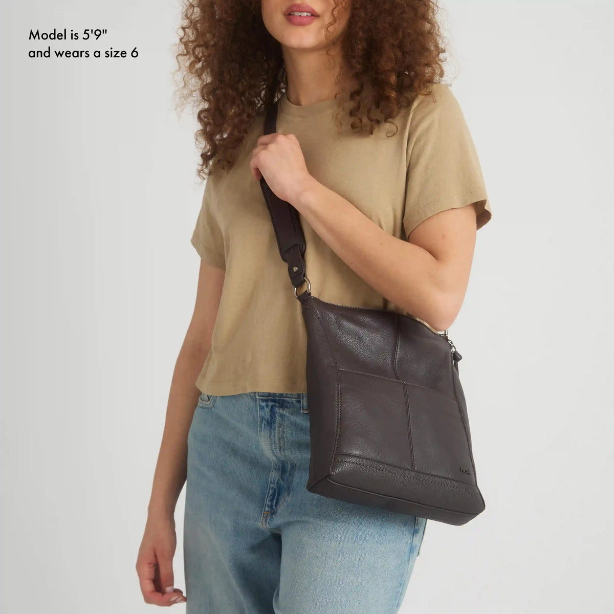 Lucia Crossbody - Leather - Slate