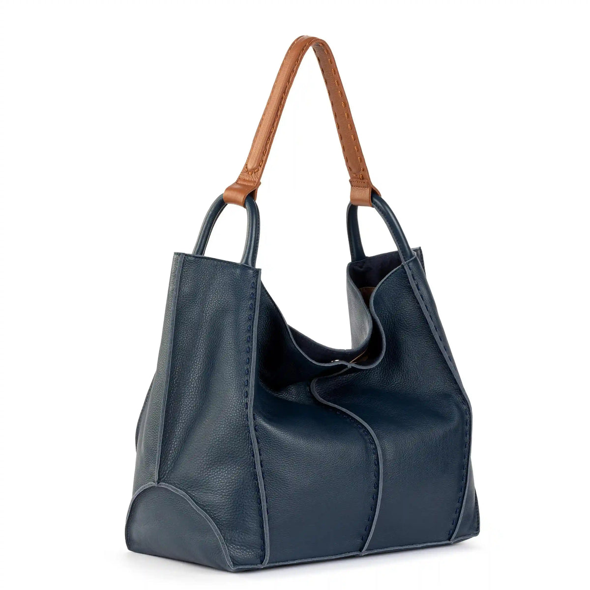 Los Feliz Large Tote - Leather - Indigo