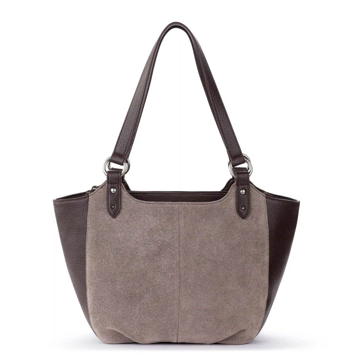 Bolinas Satchel - Leather - Mushroom Suede