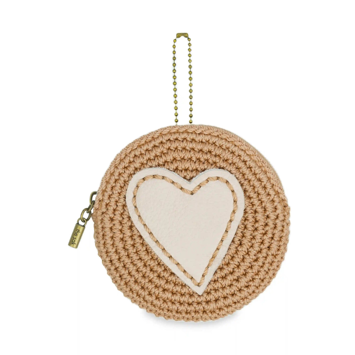 Circle Coin Pouch - Hand Crochet - Bamboo Stone Heart