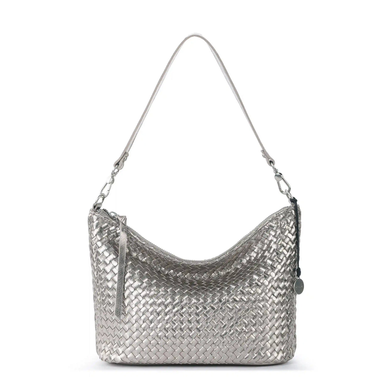 Juniper Small Hobo - Leather - Pyrite Woven