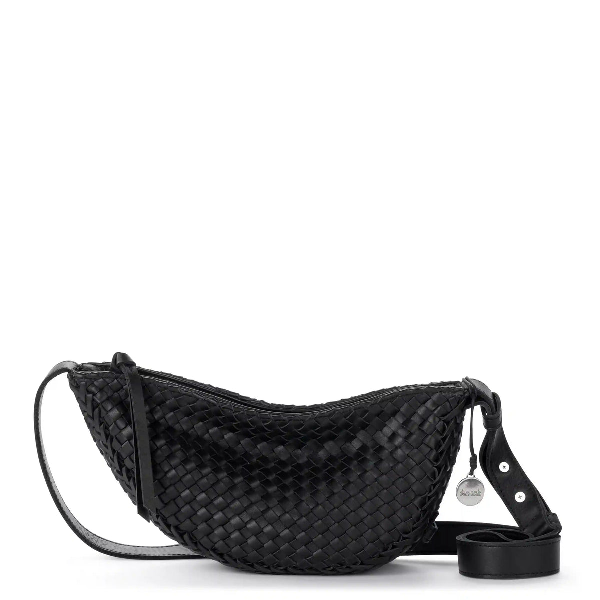 Tess Sling - Leather - Woven Black