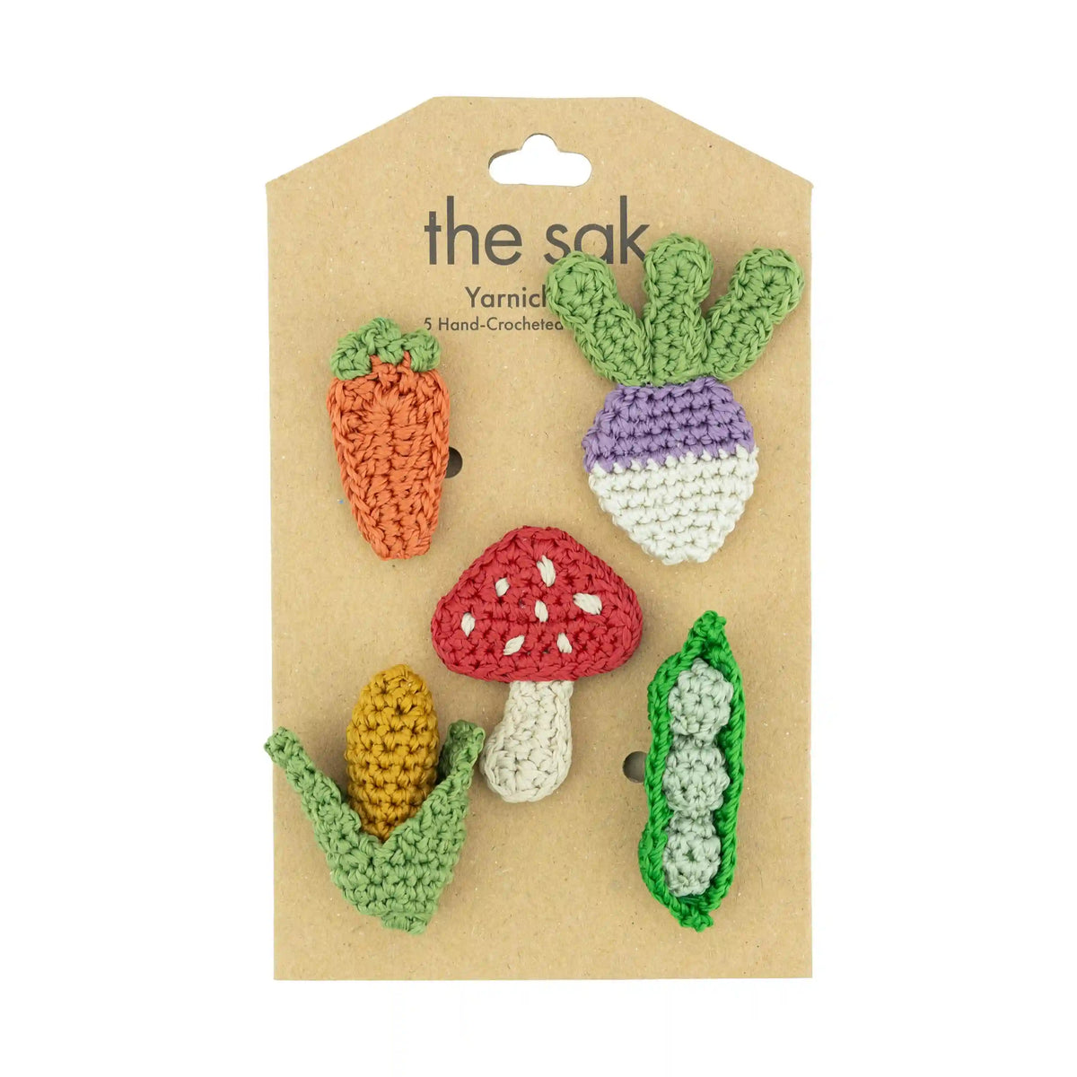 Yarnicharmz 5 Pack - Hand Crochet - Veggies