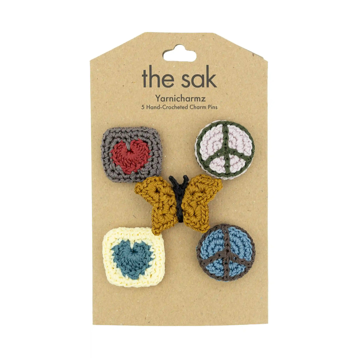 Yarnicharmz 5 Pack - Hand Crochet - Peace And Love