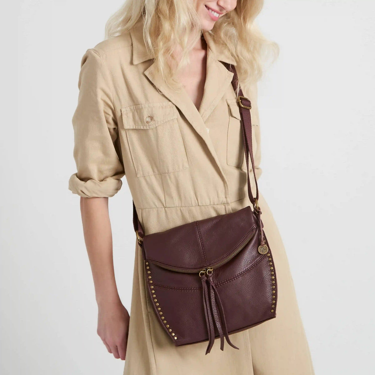 Silverlake Flap Crossbody - Leather - Mahogany
