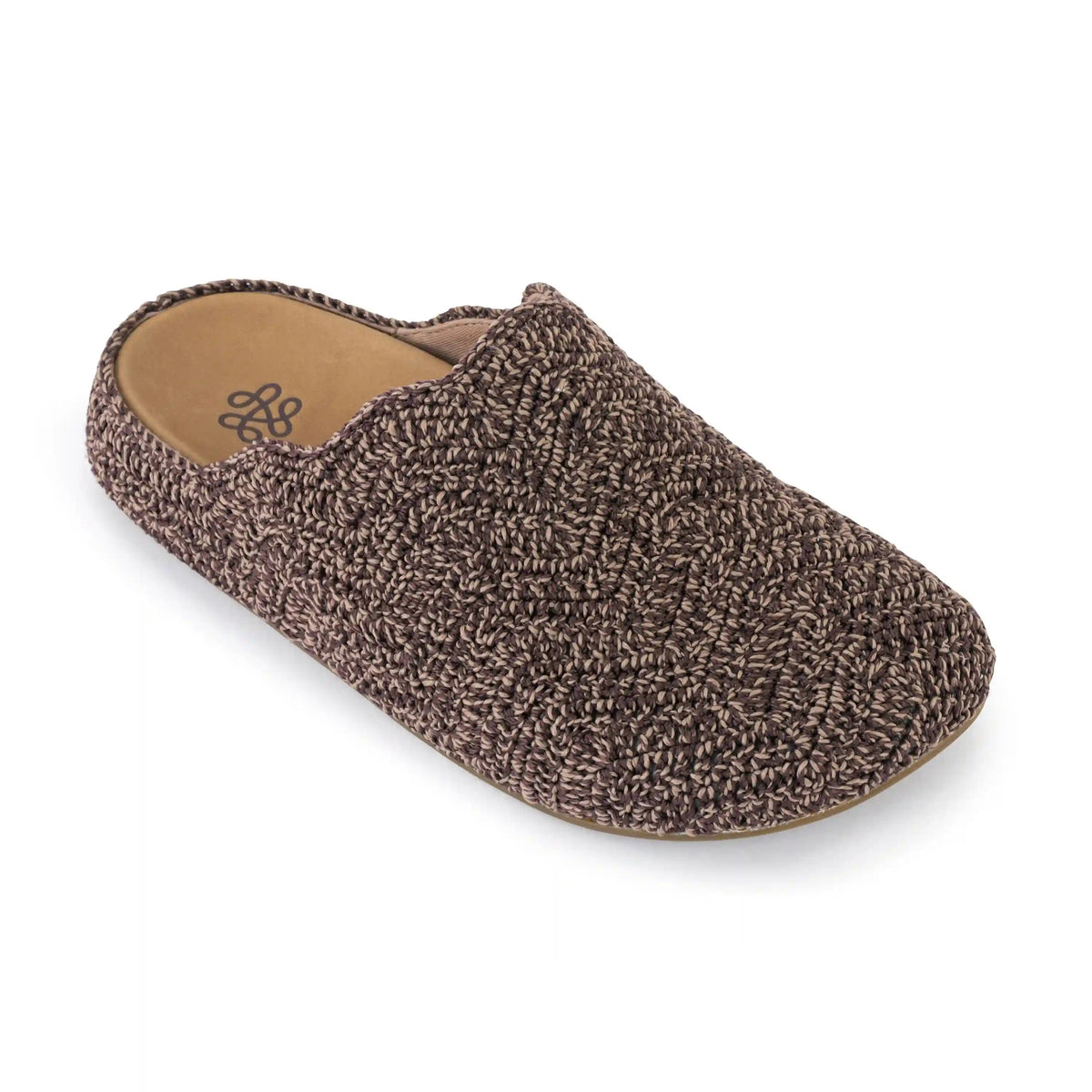Bolinas Ripple Clog - Hand Crochet - Nutmeg Static Ripple