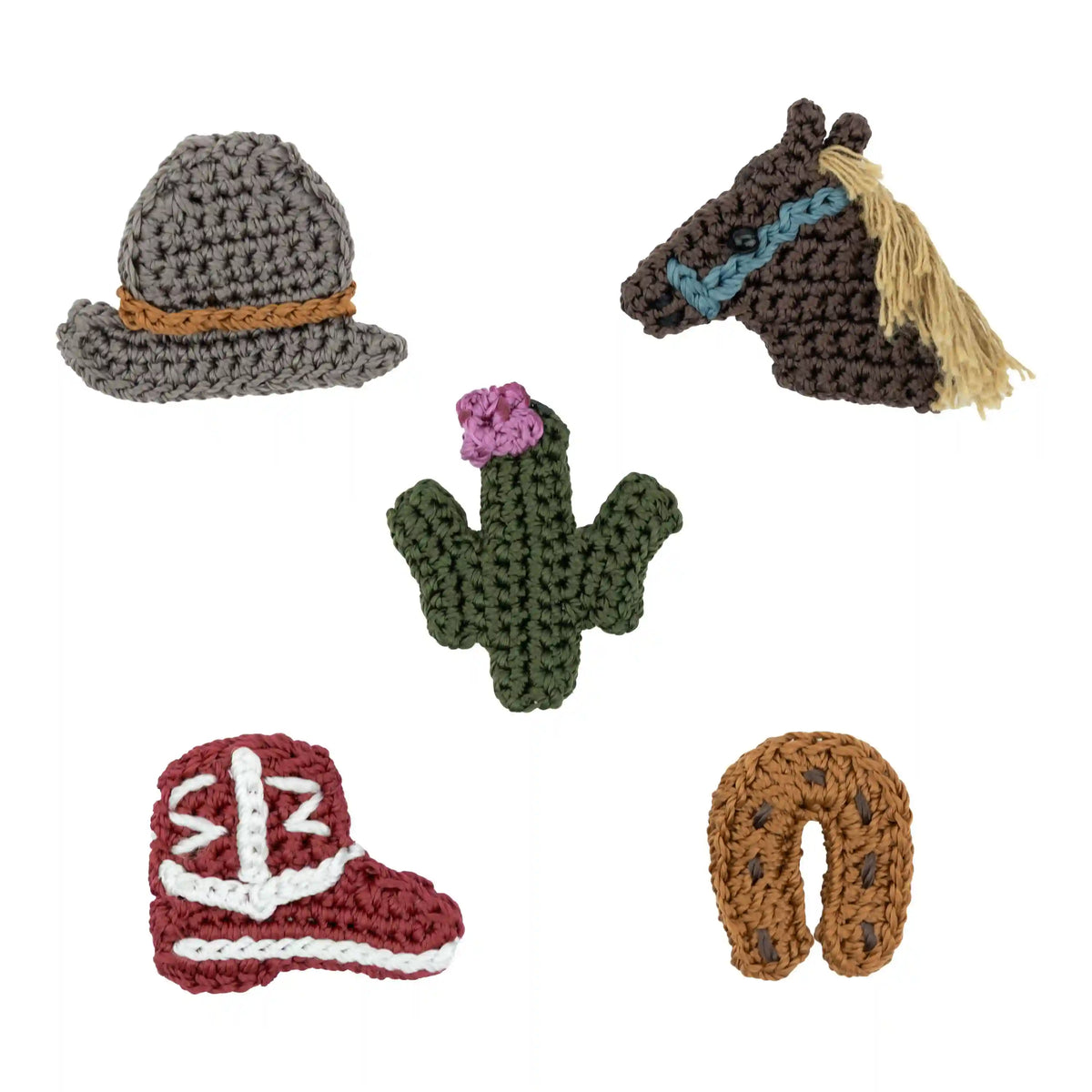 Yarnicharmz 5 Pack - Hand Crochet - Western