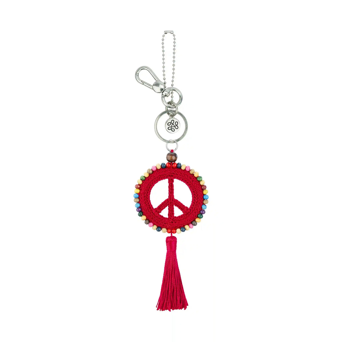Yarnicharmz Dangle - Hand Crochet - Rocket Red Peace