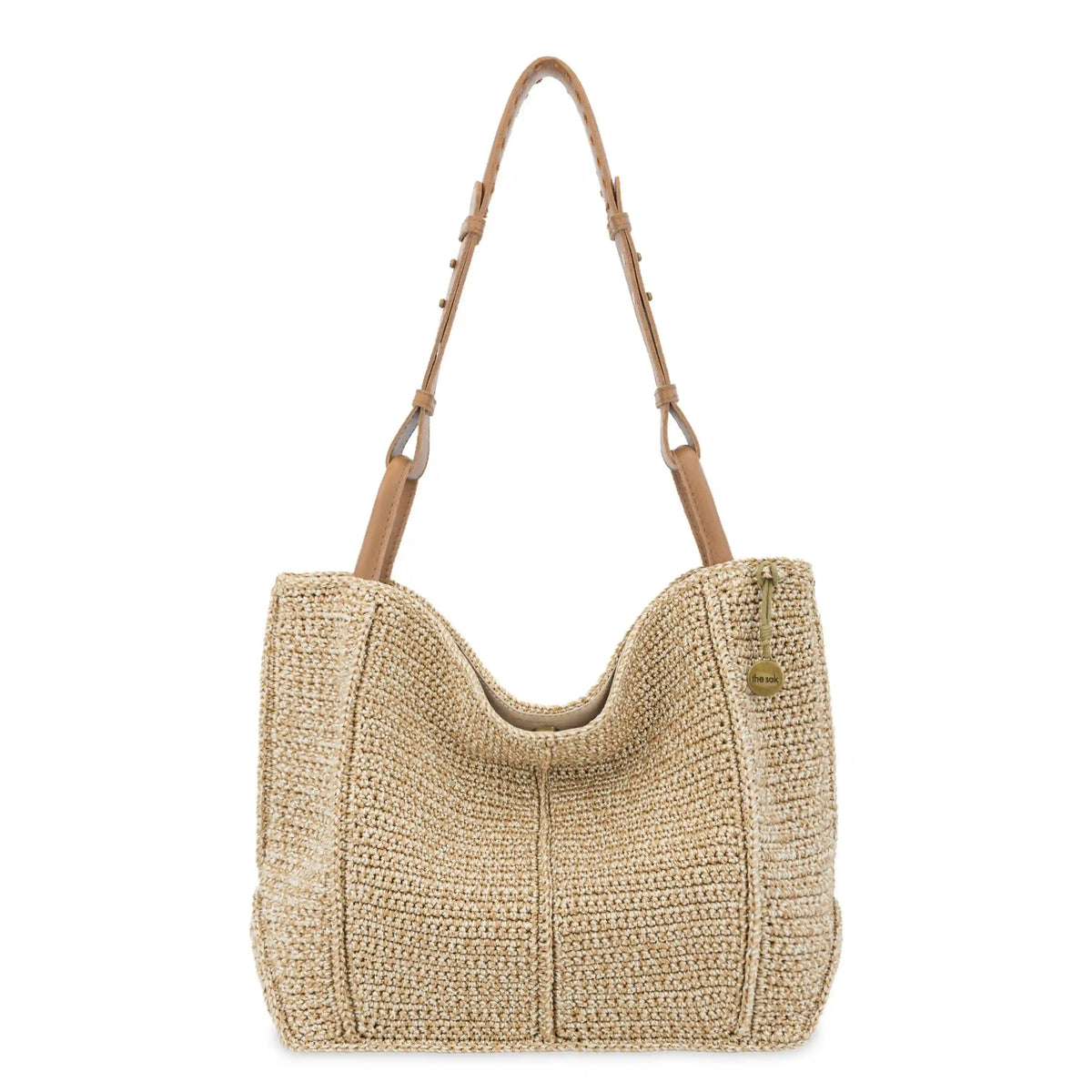 Los Feliz Medium Tote - Hand Crochet - Bamboo Static