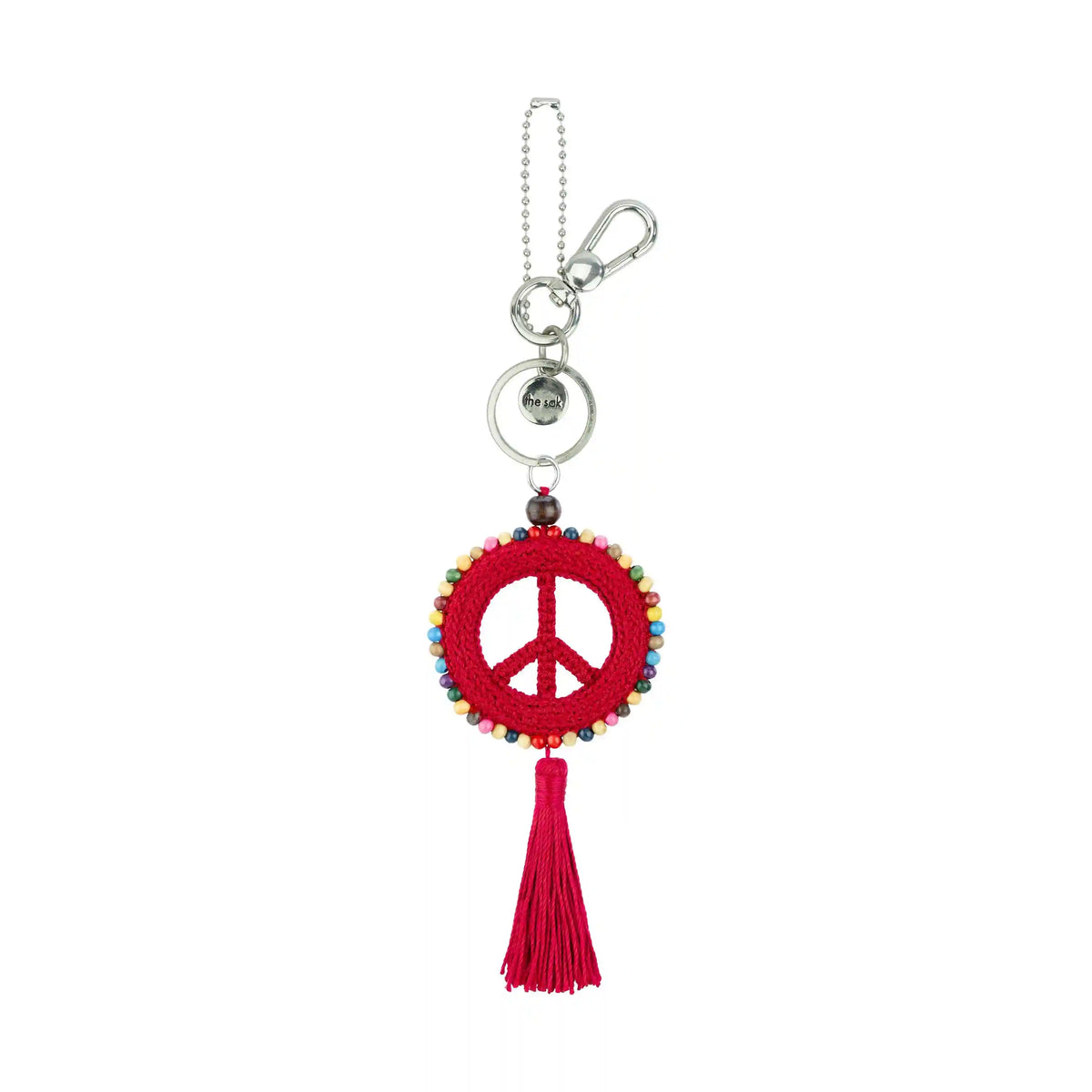 Yarnicharmz Dangle - Hand Crochet - Rocket Red Peace