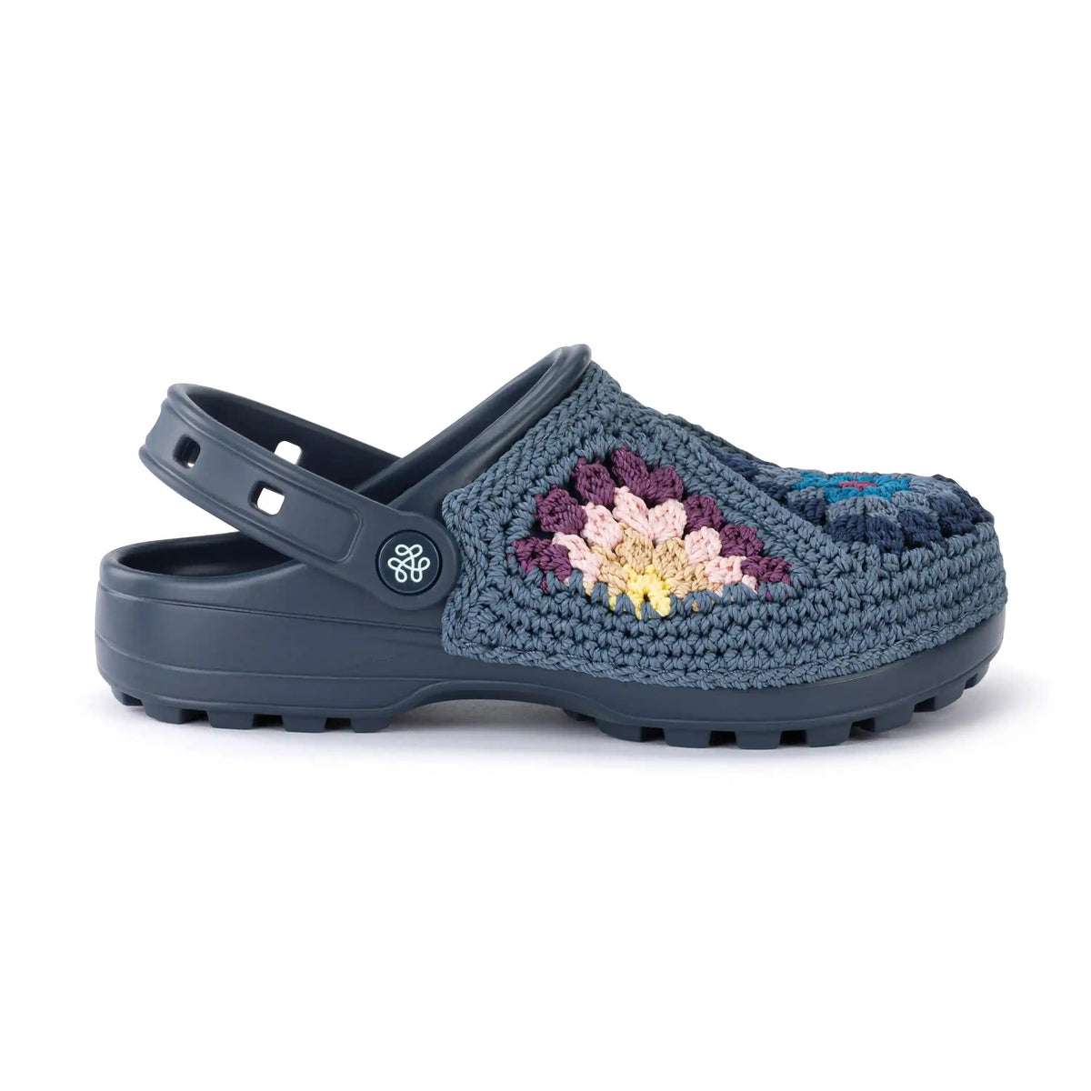Bolo Clog - Hand Crochet - Maritime Multi Patch