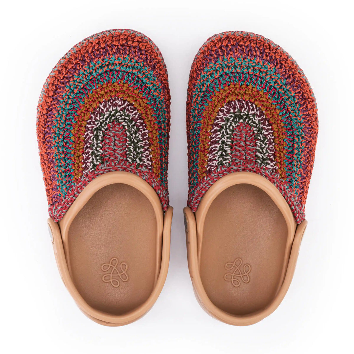Bolo Clog - Hand Crochet - Sunset Stripe