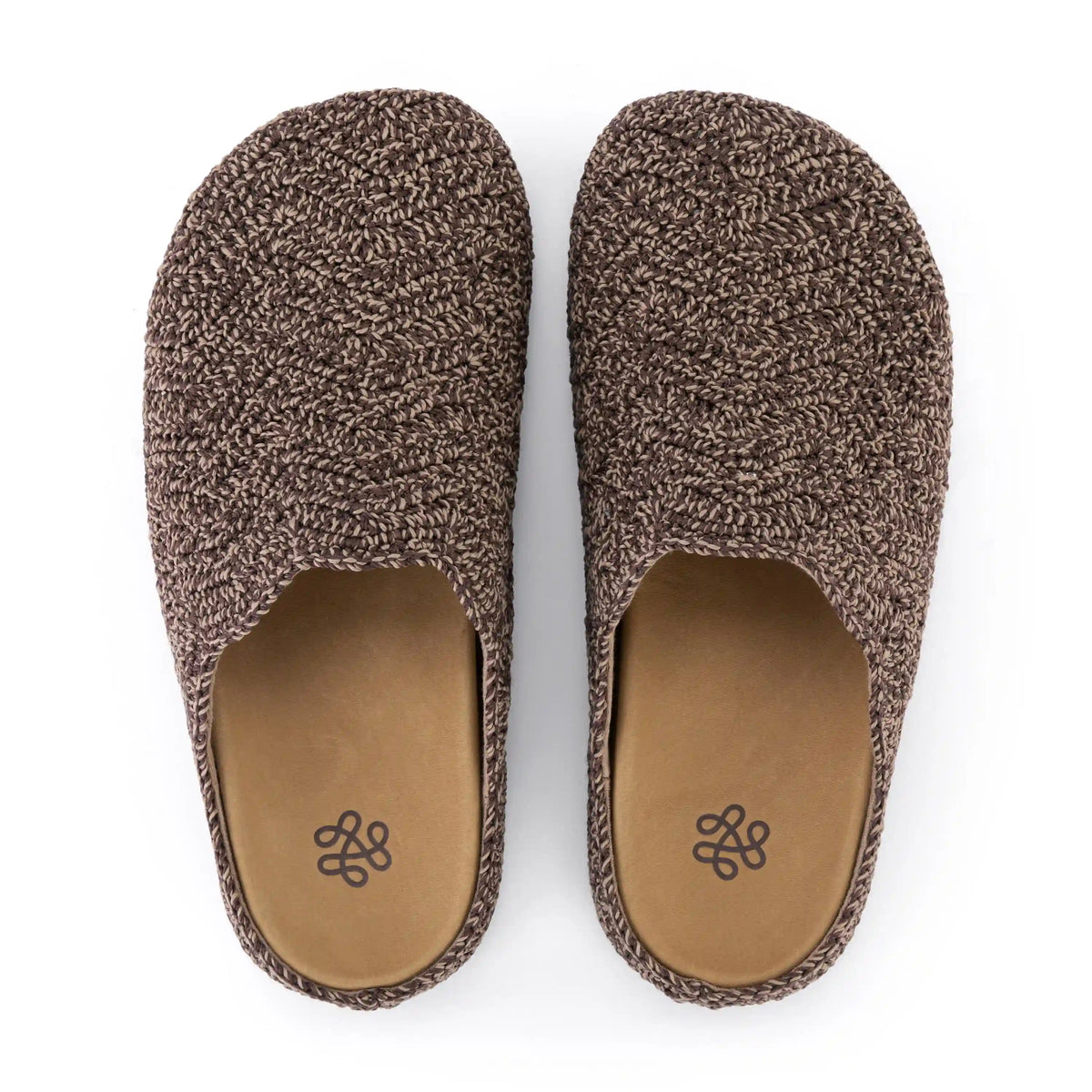 Bolinas Ripple Clog - Hand Crochet - Nutmeg Static Ripple