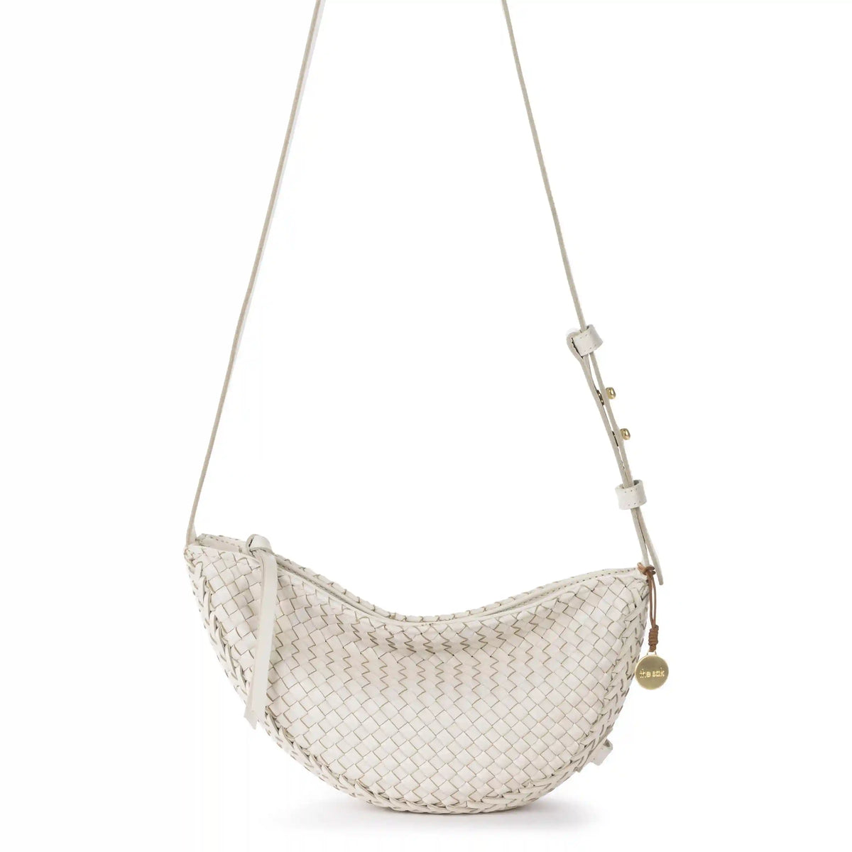 Tess Sling - Leather - Stone Woven