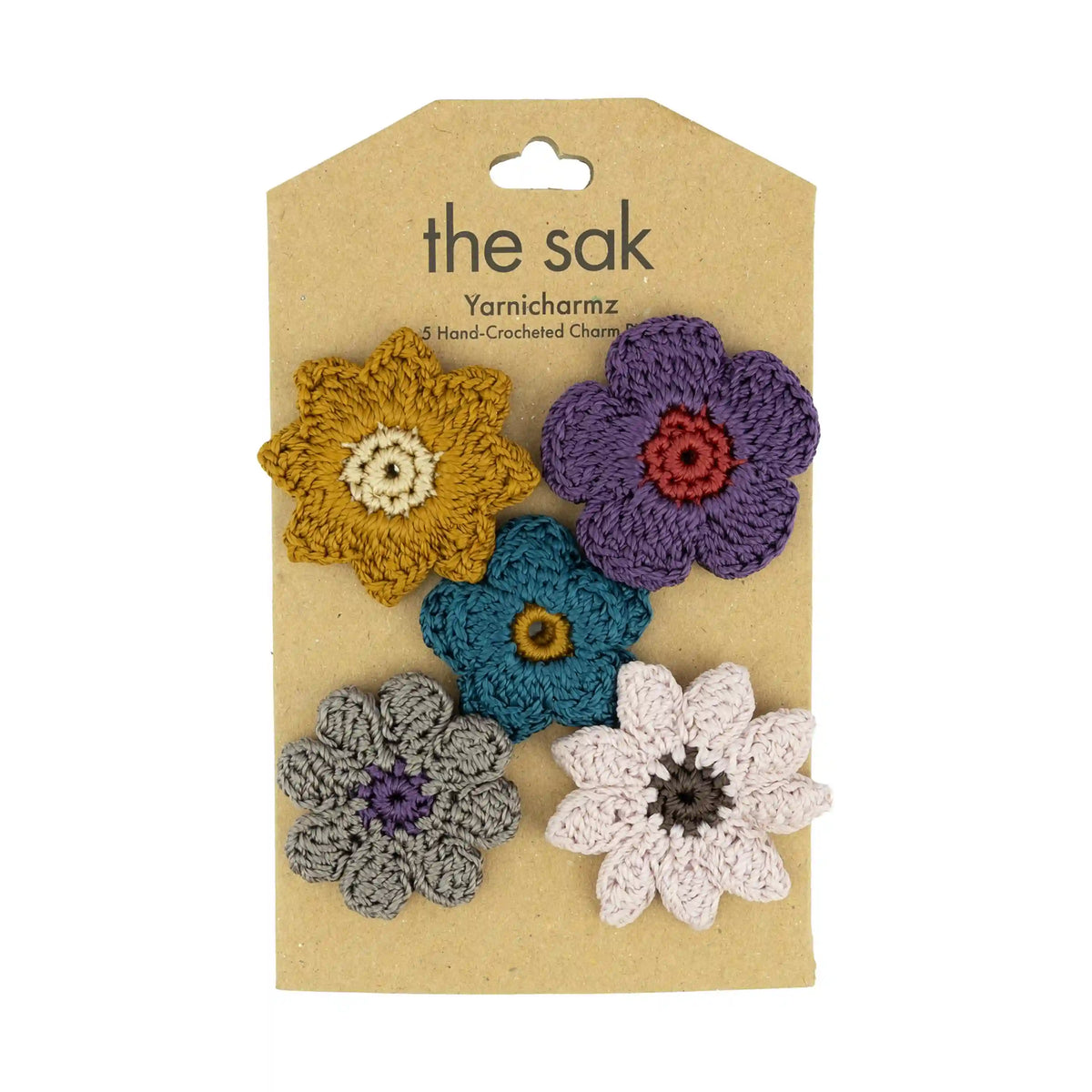 Yarnicharmz 5 Pack - Hand Crochet - Fall Flowers