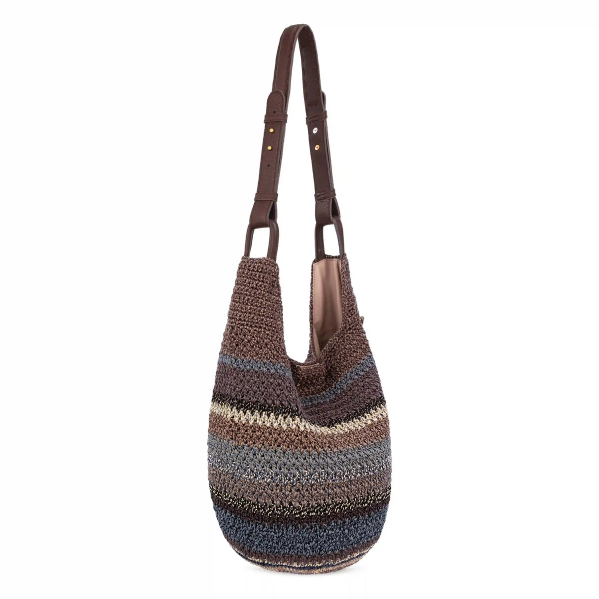 Los Feliz 120 Hobo - Hand Crochet - Aspen Stripe