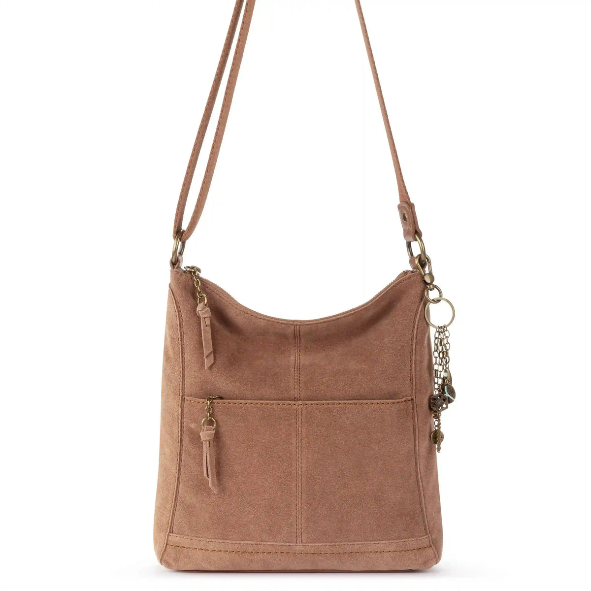 Lucia Crossbody - Leather - Tobacco Suede
