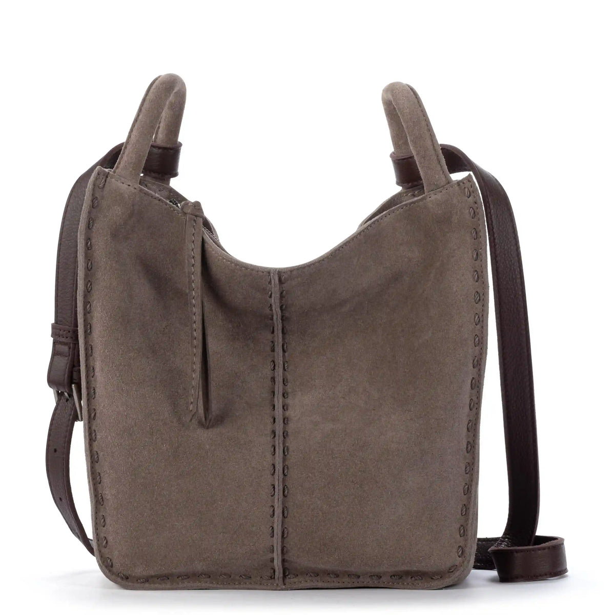 Los Feliz Crossbody - Leather - Mushroom Suede