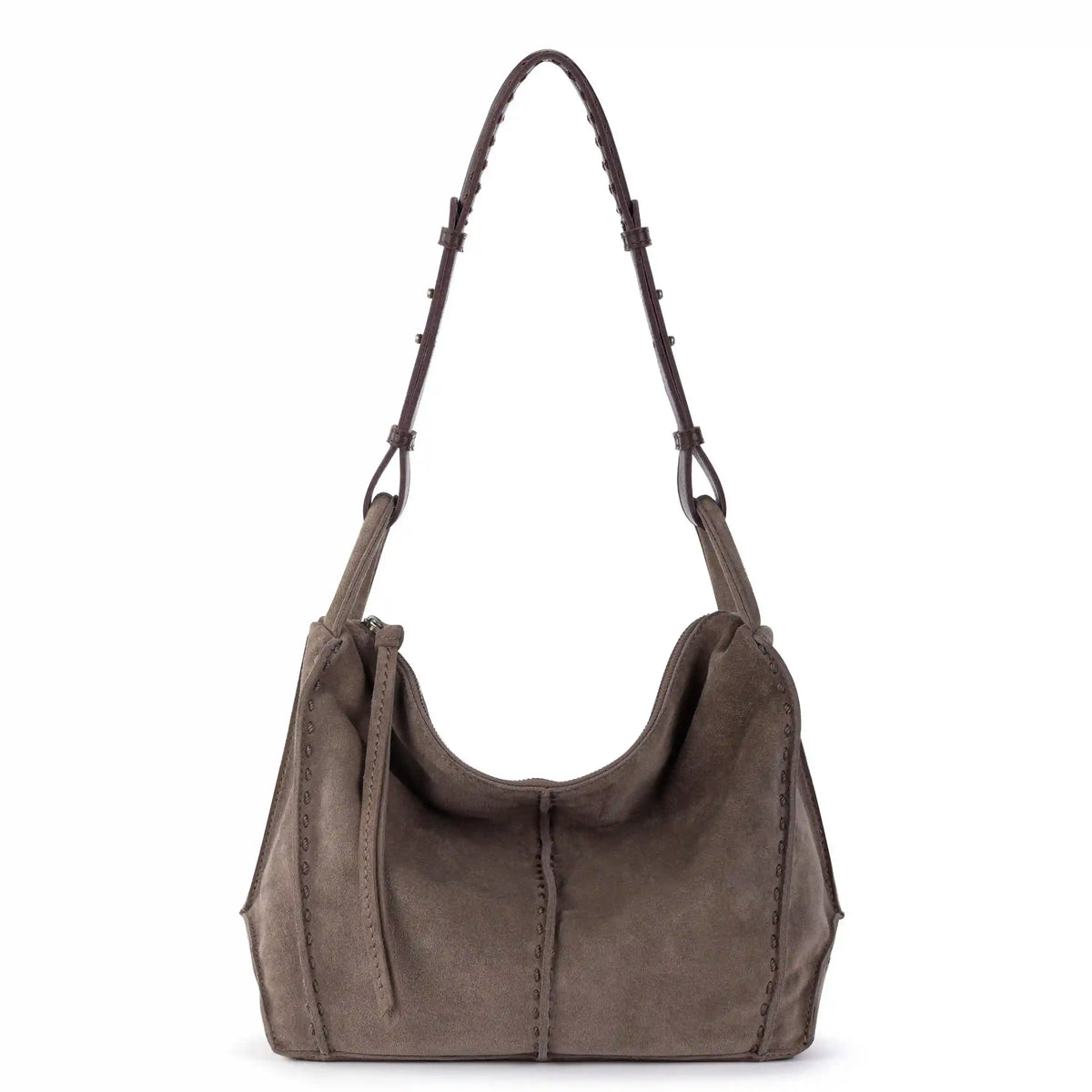 Los Feliz Hobo - Leather - Mushroom Suede