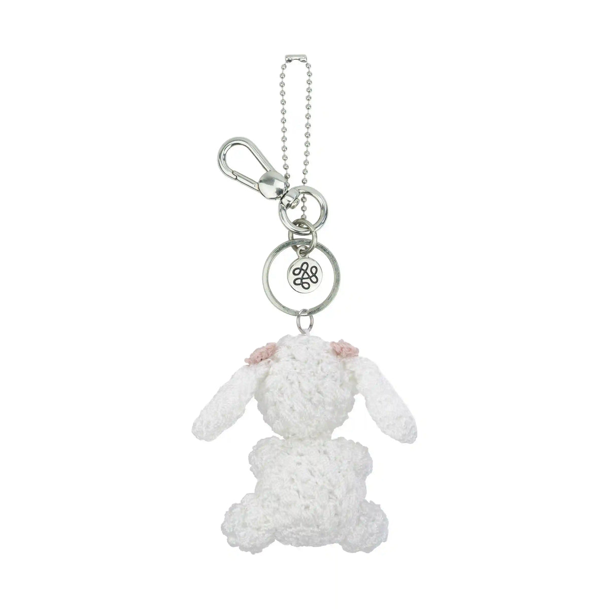 Yarnicharmz Dangle - Hand Crochet - White Poodle