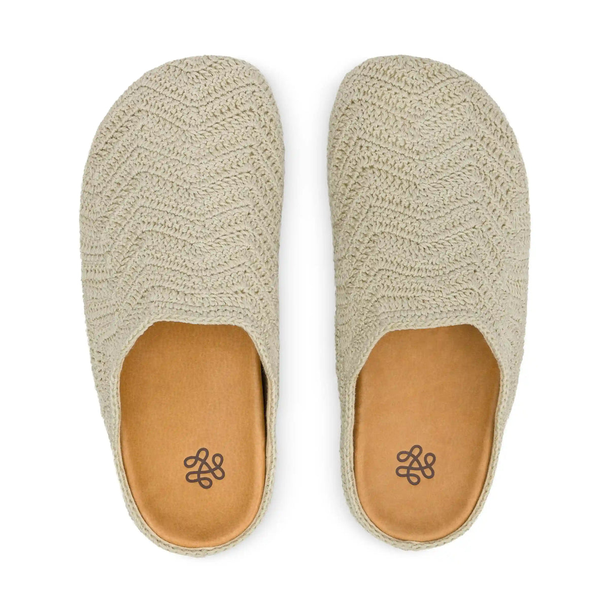 Bolinas Ripple Clog - Hand Crochet - Natural Ripple
