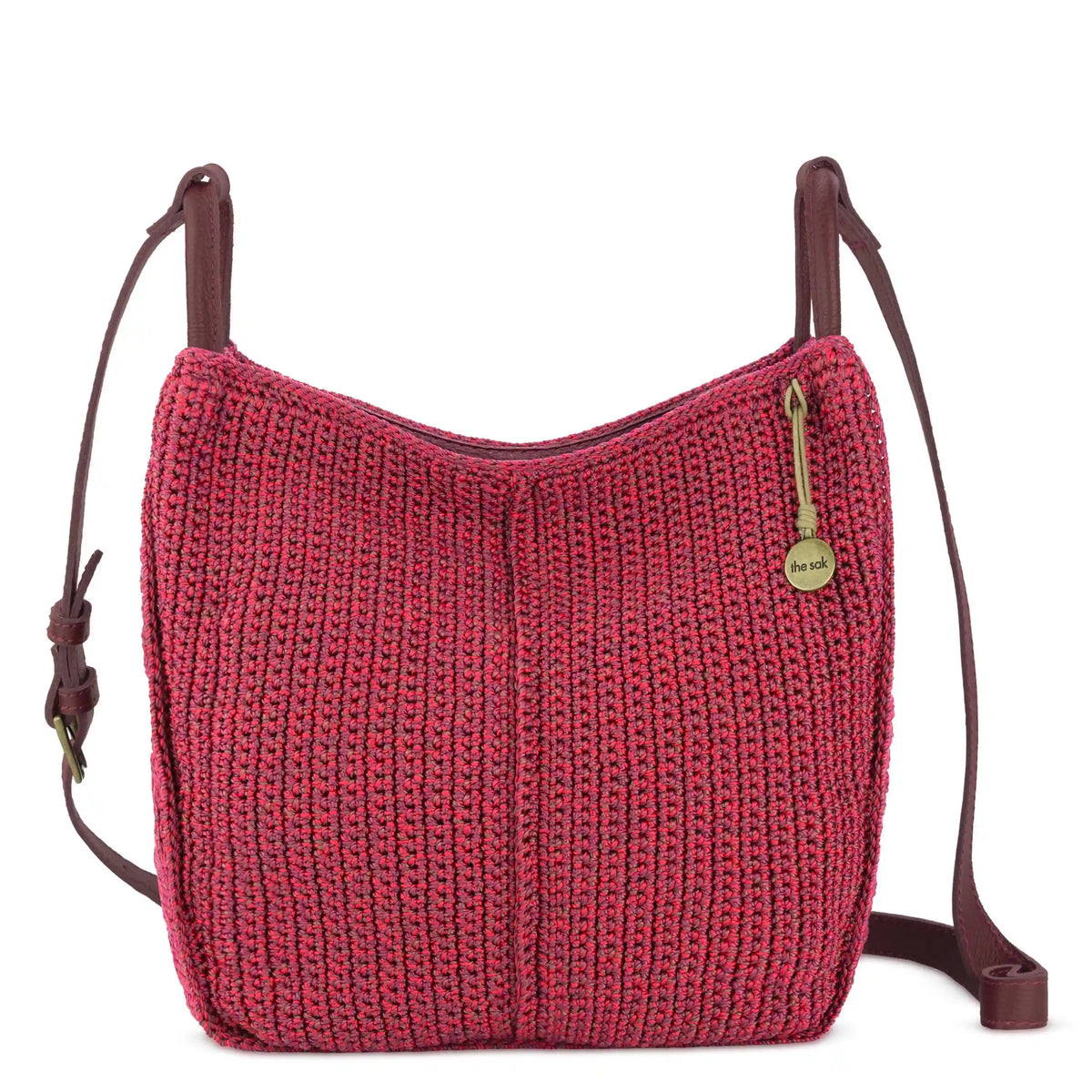 Los Feliz Crossbody - Hand Crochet - Black Cherry Static