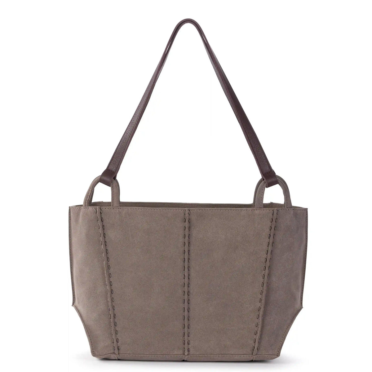 Los Feliz Satchel - Leather - Mushroom Suede