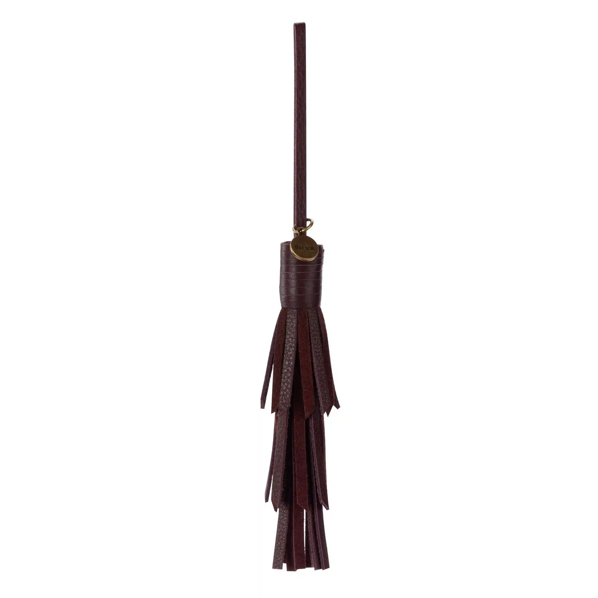 Cypress Tassel Dangle - Leather - Mahogany
