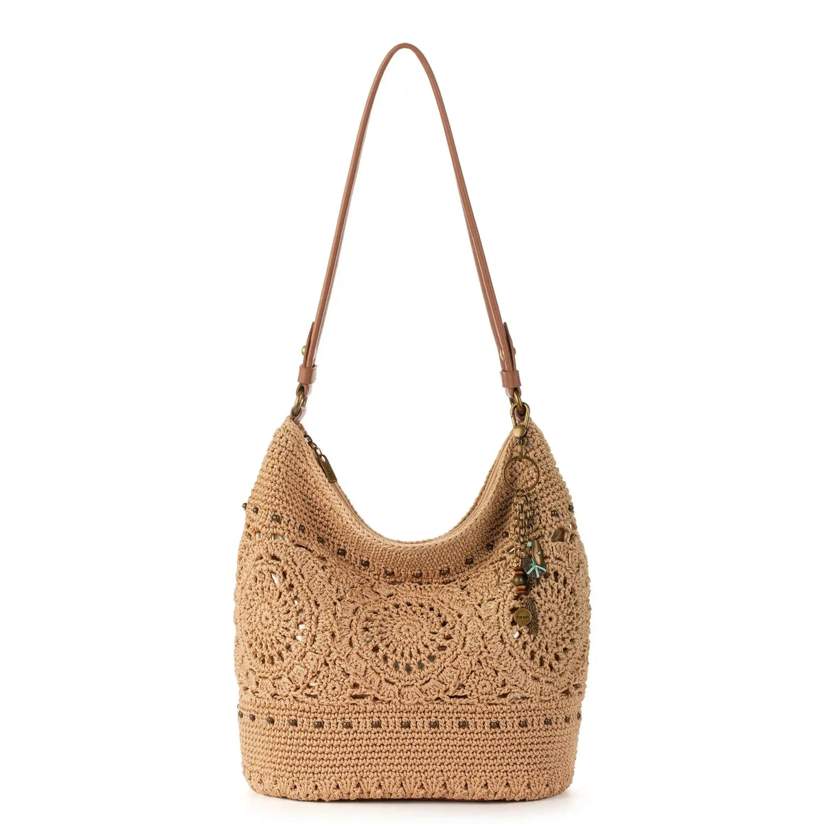Sequoia Hobo - Hand Crochet - Bamboo Medallion