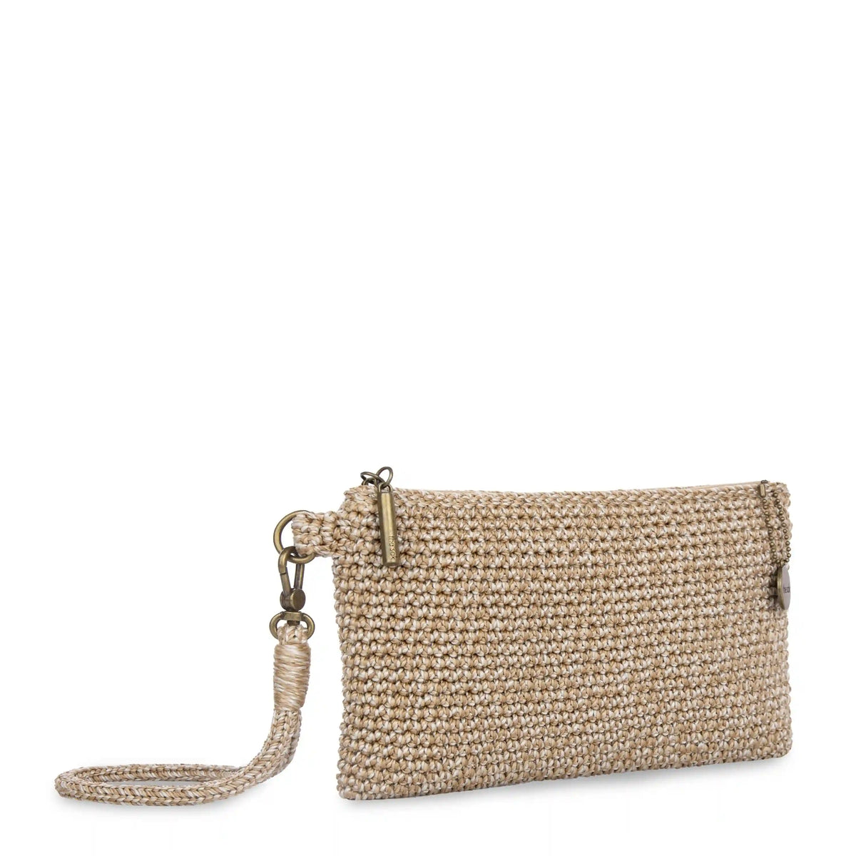 Vita Wristlet - Hand Crochet - Bamboo Static