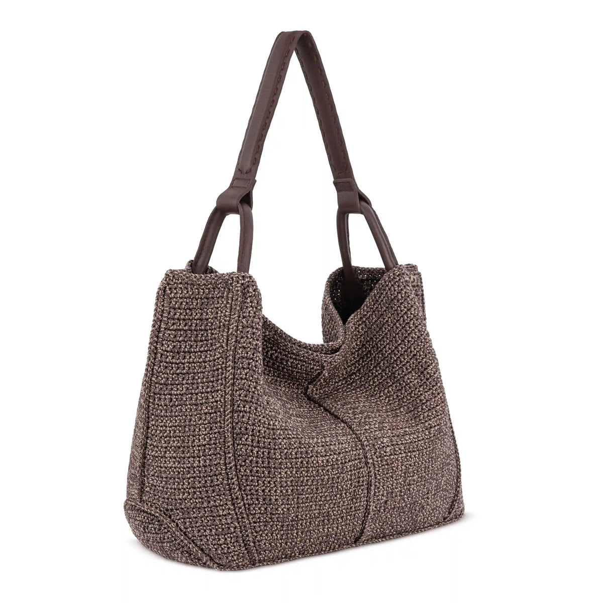 Los Feliz Large Tote - Hand Crochet - Nutmeg Static
