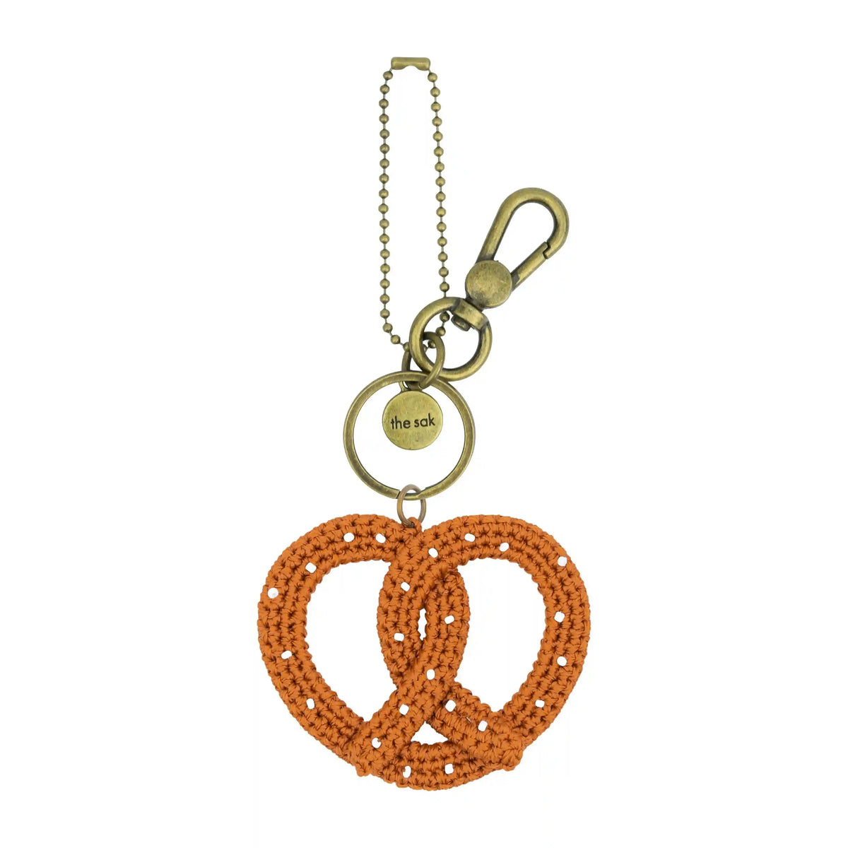 Yarnicharmz Dangle - Hand Crochet - Pretzel